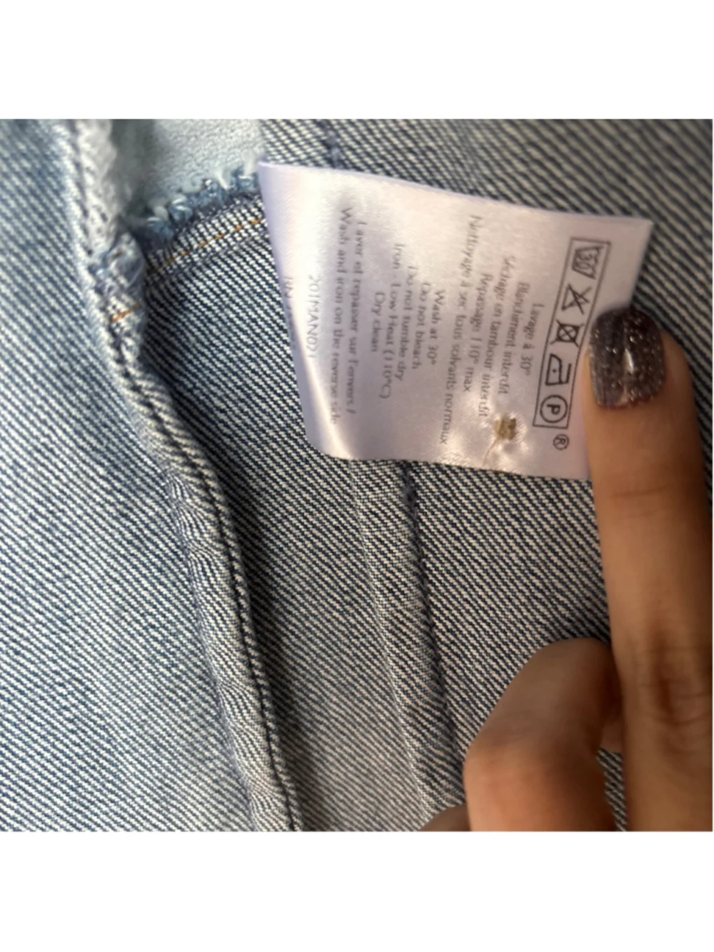 Women's Sézane Denim Jean Jacket Size XS Blue - Picture 8 of 10